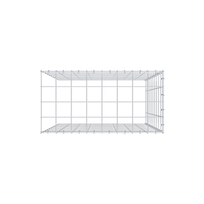Fourche rapportée type 4 100 cm x 80 cm x 40 cm (L x H x P), mailles 10 cm x 10 cm, anneau C