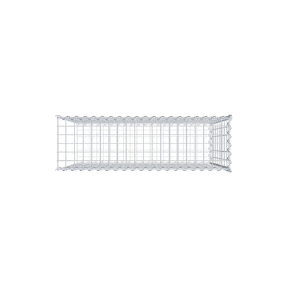 Anbaugabione Typ 2 100 cm x 90 cm x 30 cm (L x H x T), Maschenweite 5 cm x 10 cm, Spirale