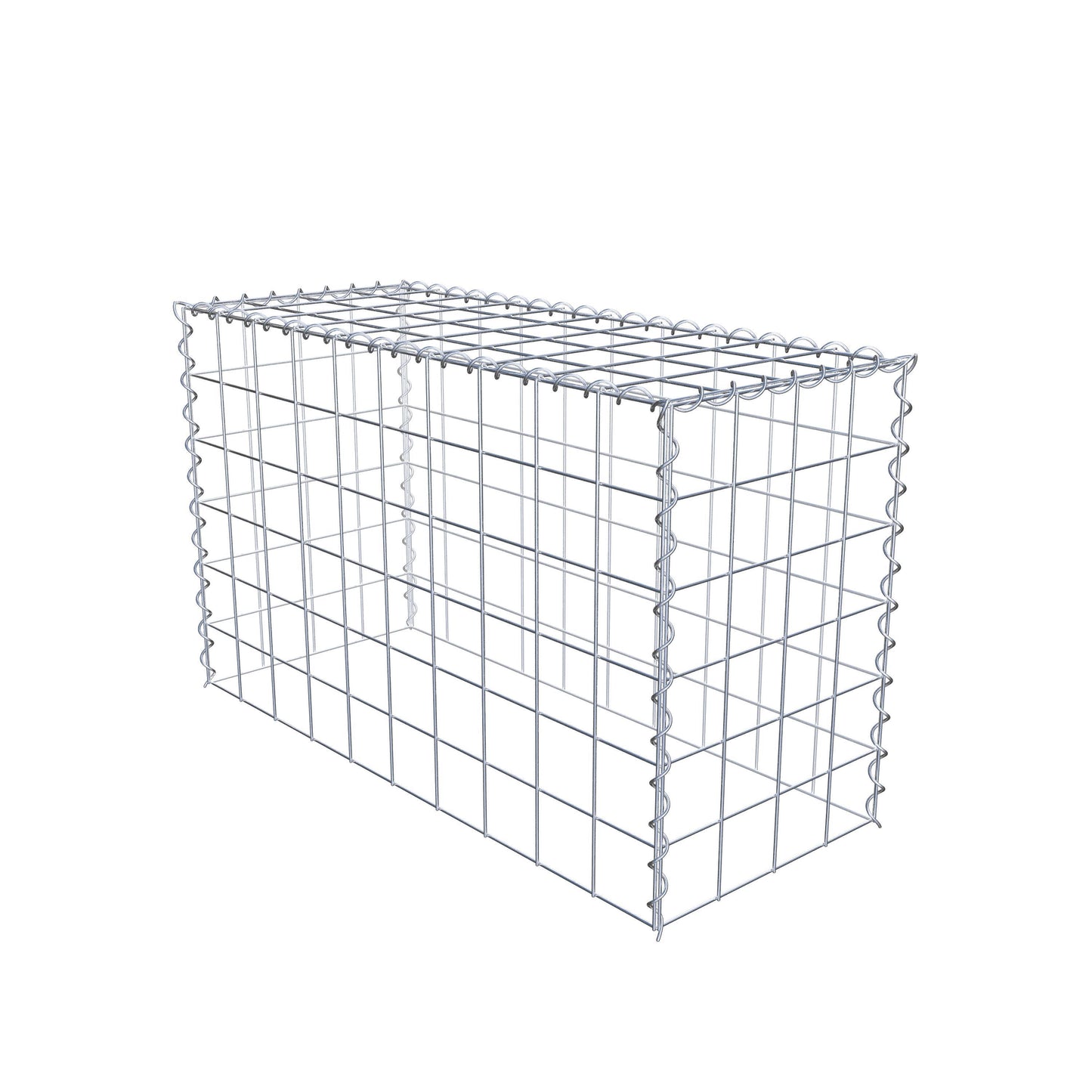 Anbaugabione Typ 3 100 cm x 60 cm x 40 cm (L x H x T), Maschenweite 10 cm x 10 cm, Spirale