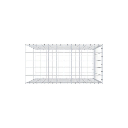 Extra gabion typ 2 100 cm x 100 cm x 50 cm (L x H x D), maskstorlek 10 cm x 10 cm, C-ring