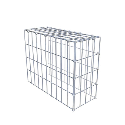 Monteret gabion type 4 50 cm x 40 cm x 20 cm (L x H x D), maskestørrelse 5 cm x 10 cm, C-ring