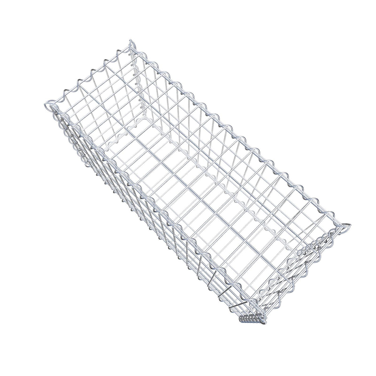Gabion 80 cm x 40 cm x 30 cm (L x H x D), mesh size 5 cm x 10 cm, spiral