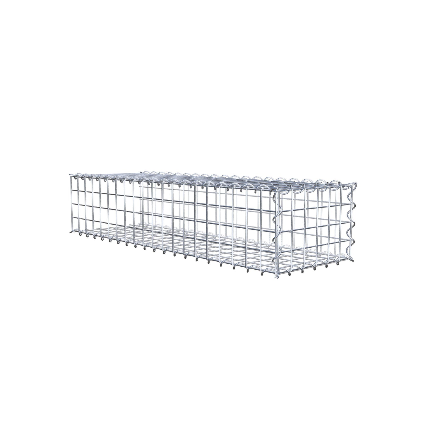 Gavión complementario tipo 2 100 cm x 20 cm x 30 cm (L x A x P), malla 5 cm x 5 cm, espiral