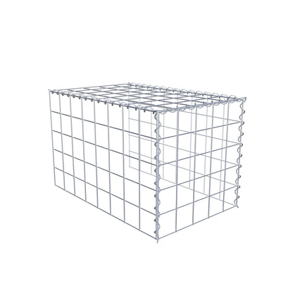 Gabião tipo 4 80 cm x 50 cm x 50 cm (C x A x P), malhagem 10 cm x 10 cm, espiral