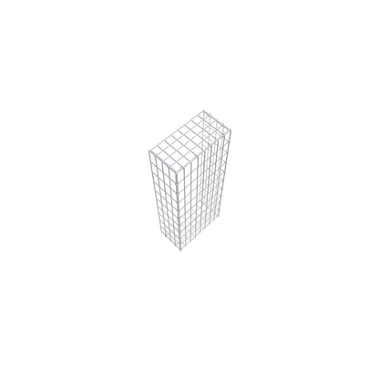 Pila adicional tipo 2 100 cm x 20 cm x 40 cm, malla 5 cm x 10 cm, anillo en C