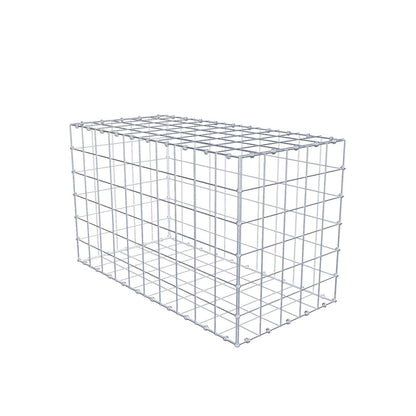 Gabione 100 cm x 60 cm x 50 cm (L x H x T), Maschenweite 10 x 10 cm, Spiralring