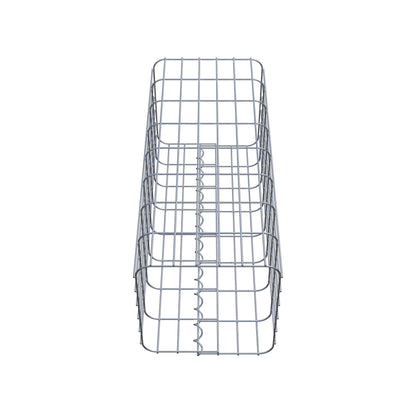 Gabionpelare, kantig 32 cm x 32 cm, 80 cm hög, MW 5 cm x 10 cm