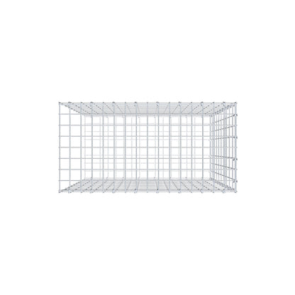 Anbaugabione Typ 2 100 cm x 80 cm x 40 cm, Maschenweite 5 cm x 10 cm, C-Ring