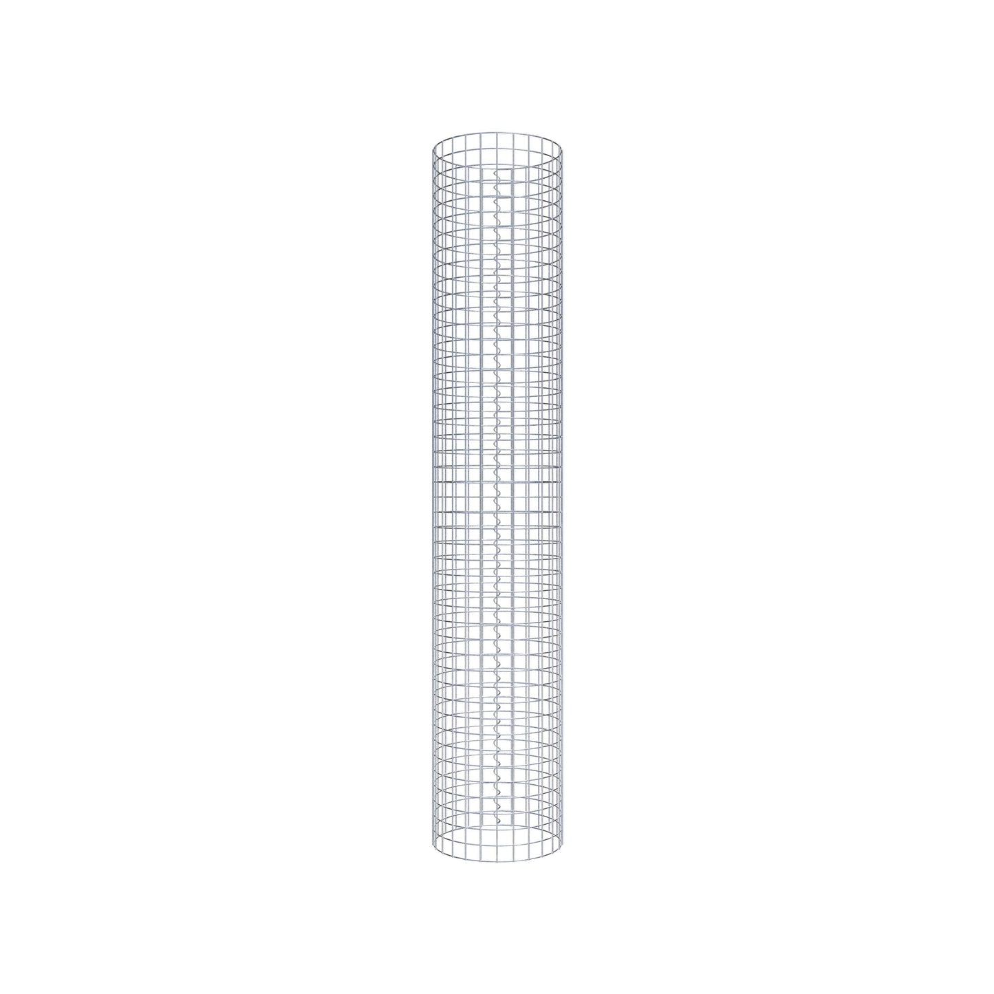 Coluna de gabião redonda 42 cm de diâmetro, 230 cm de altura, malhagem 5 cm x 5 cm