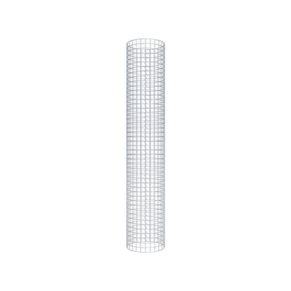 Coluna de gabião redonda 42 cm de diâmetro, 230 cm de altura, malhagem 5 cm x 5 cm