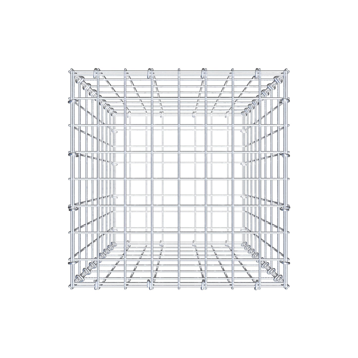 Gabion 80 cm x 40 cm x 40 cm (L x H x D), maskestørrelse 5 cm x 10 cm, C-ring