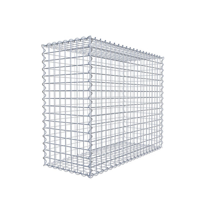 Gavión 100 cm x 80 cm x 40 cm (L x A x P), luz de malla 5 cm x 5 cm, en espiral