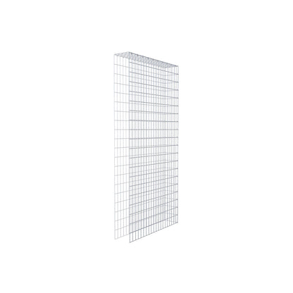 Monteret gabion type 4 200 cm x 100 cm x 20 cm (L x H x D), maskestørrelse 5 cm x 10 cm, C-ring