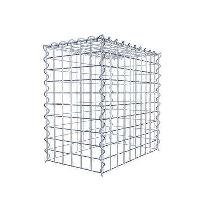 Anbaugabione Typ 3 50 cm x 50 cm x 30 cm (L x H x T), Maschenweite 5 cm x 5 cm, Spirale
