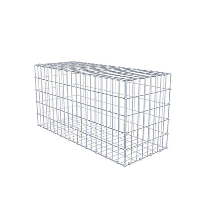 Gabião 100 cm x 50 cm x 40 cm (C x A x P), malhagem 5 x 10 cm, anel espiral