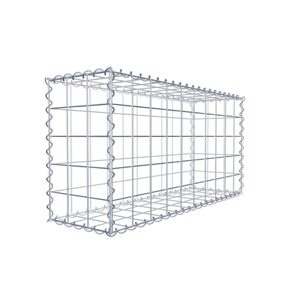 Set van 2 schanskorven 100 cm x 50 cm x 30 cm (L x H x D), maaswijdte 10 x 10 cm, spiraalvormig