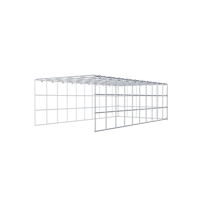Extra gabion typ 4 100 cm x 30 cm x 50 cm (L x H x D), maskstorlek 10 cm x 10 cm, C-ring