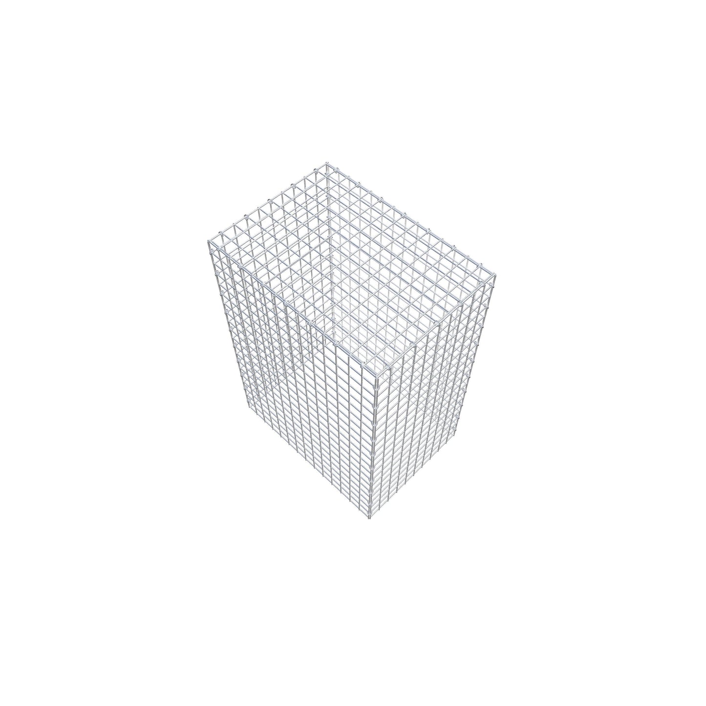 Monteret gabion type 3 100 cm x 70 cm x 50 cm (L x H x D), maskestørrelse 5 cm x 5 cm, C-ring