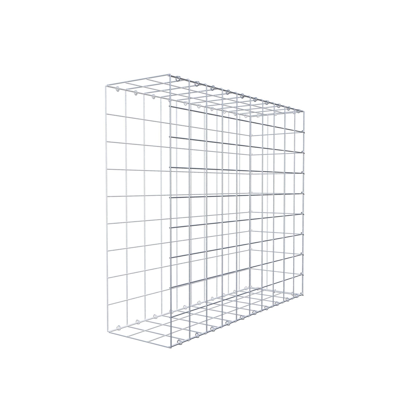 Anbaugabione Typ 2 100 cm x 90 cm x 30 cm (L x H x T), Maschenweite 10 cm x 10 cm, C-Ring