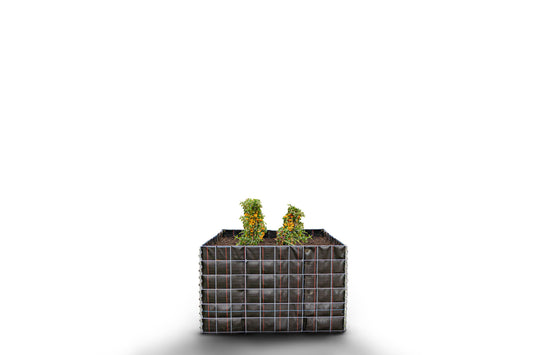 Højbed firkantet uden sten 100 cm x 60 cm x 100 cm