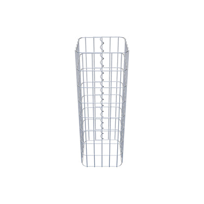 Columna de gaviones cuadrada 27 cm x 27 cm, 80 cm de altura, MW 5 cm x 10 cm