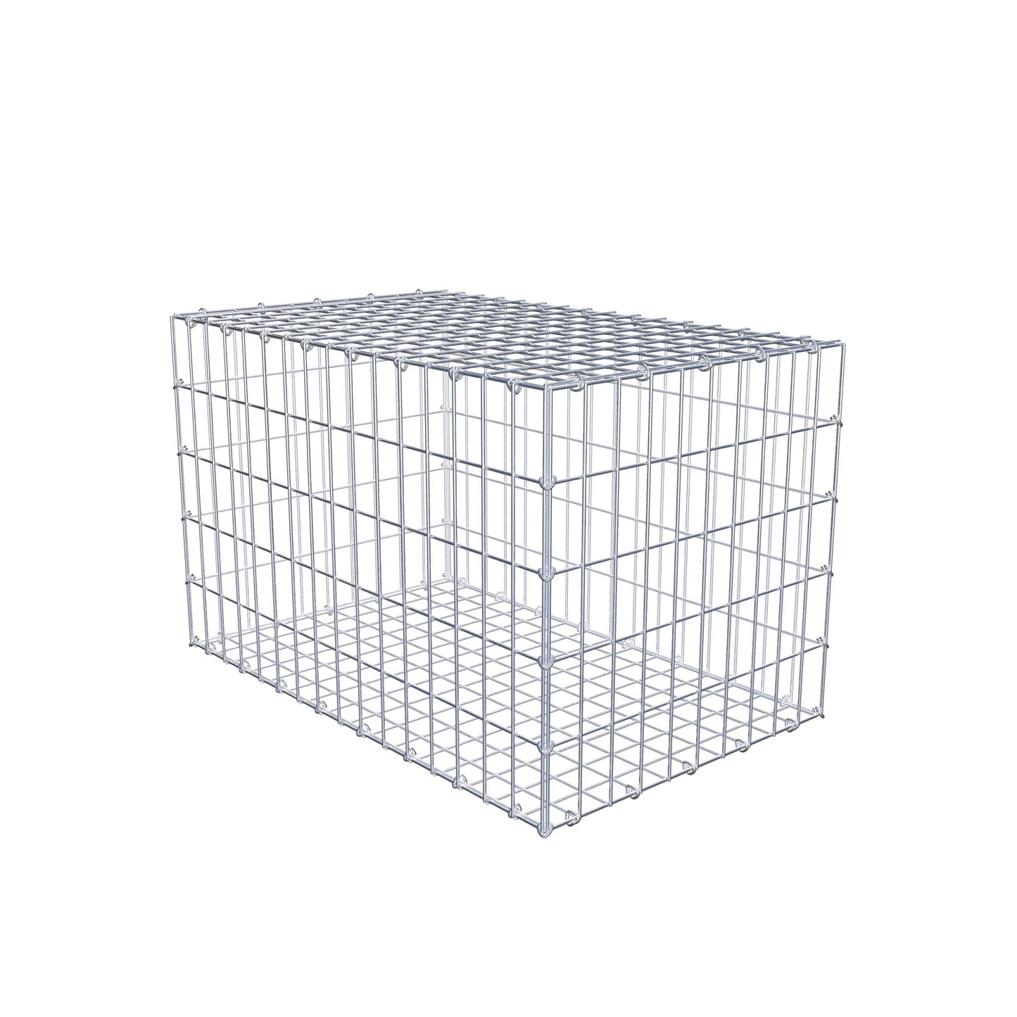 Gabion 80 cm x 50 cm x 50 cm (L x H x D), maskestørrelse 5 cm x 10 cm, C-ring