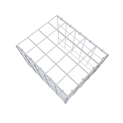 Mounted gabion type 4 50 cm x 40 cm x 40 cm (L x H x D), mesh size 10 cm x 10 cm, C-ring