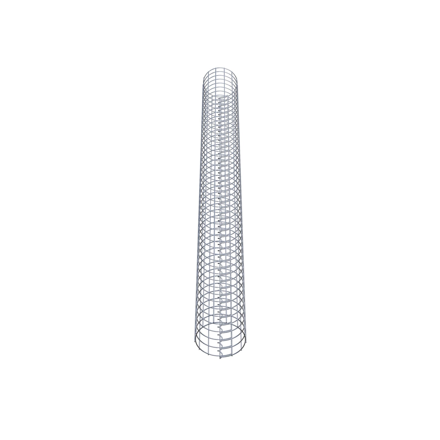 Colonne de gabion ronde 22 cm de diamètre, 230 cm de hauteur, maille 5 cm x 5 cm