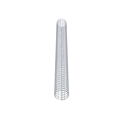 Colonne de gabion ronde 22 cm de diamètre, 230 cm de hauteur, maille 5 cm x 5 cm