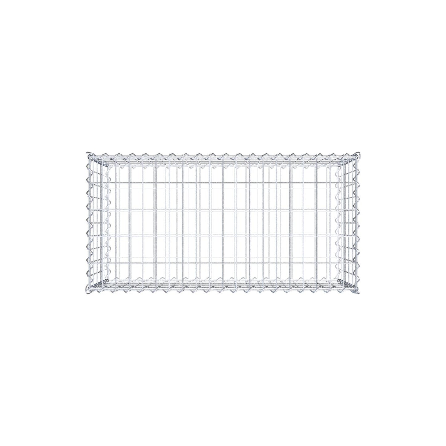 Gabion 100 cm x 50 cm x 50 cm (L x H x D), maskestørrelse 5 cm x 10 cm, spiral