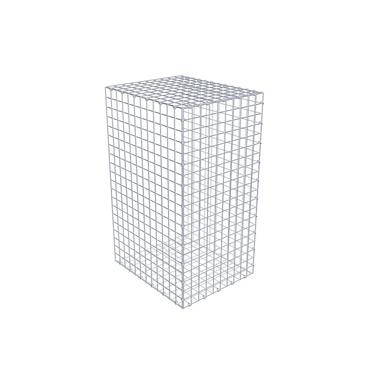 Mounted gabion type 2 100 cm x 60 cm x 50 cm (L x H x D), mesh size 5 cm x 5 cm, C-ring