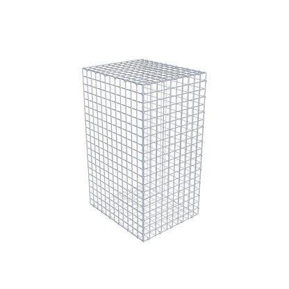 Mounted gabion type 2 100 cm x 60 cm x 50 cm (L x H x D), mesh size 5 cm x 5 cm, C-ring