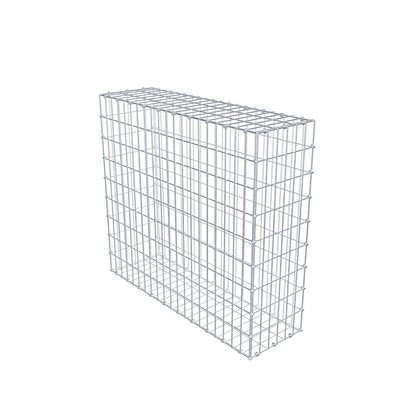 Gabion 100 cm x 90 cm x 30 cm (L x H x D), maskestørrelse 5 x 10 cm, spiralring