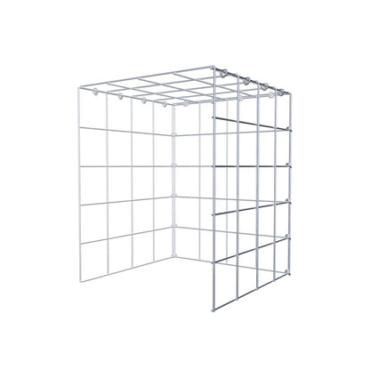Mounted gabion type 4 50 cm x 40 cm x 40 cm (L x H x D), mesh size 10 cm x 10 cm, C-ring