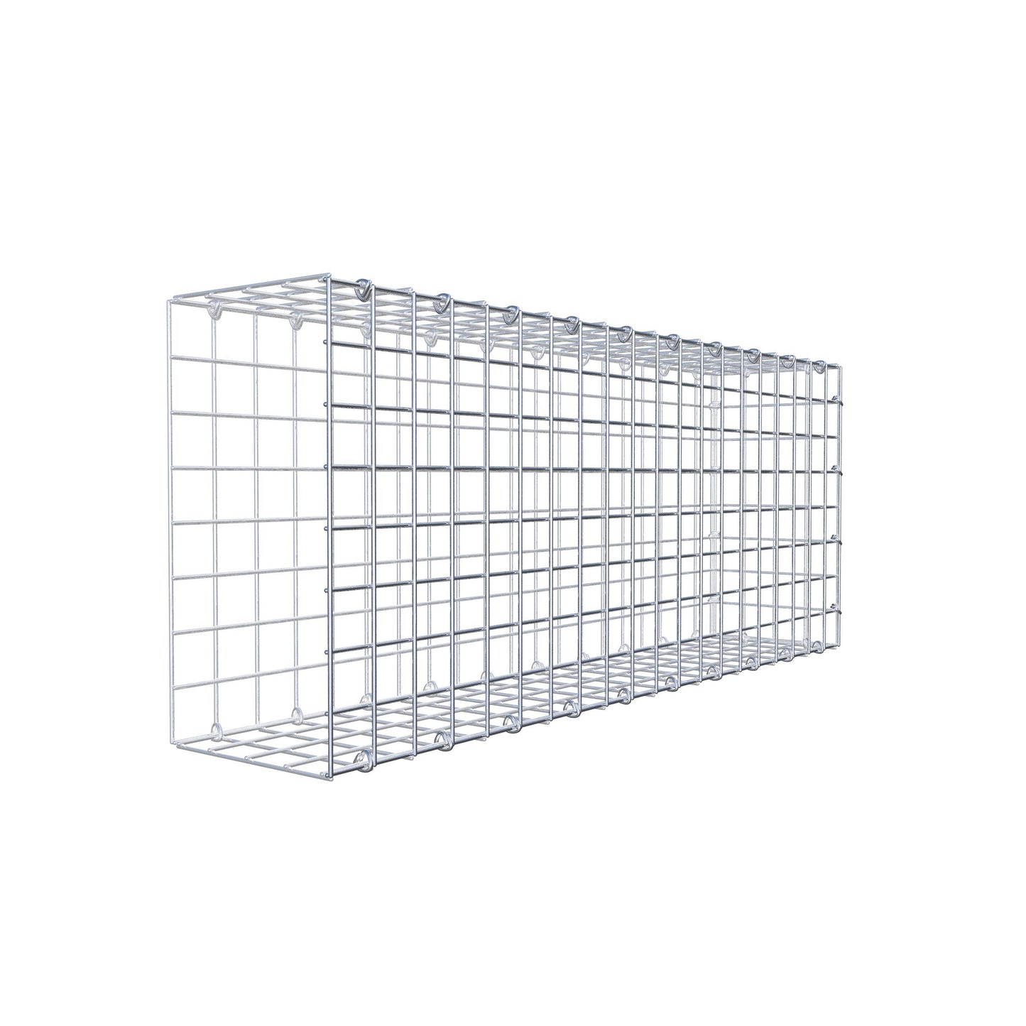 Gabbione aggiuntivo di tipo 2 100 cm x 40 cm x 20 cm (L x H x P), maglia 5 cm x 5 cm, anello a C