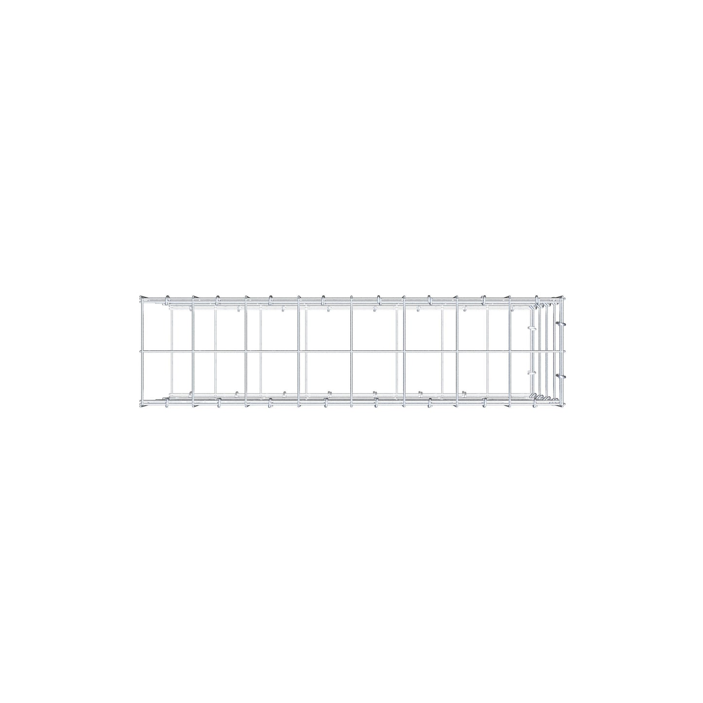 Pila adicional tipo 2 80 cm x 40 cm x 20 cm (L x A x P), malla 10 cm x 10 cm, anillo en C