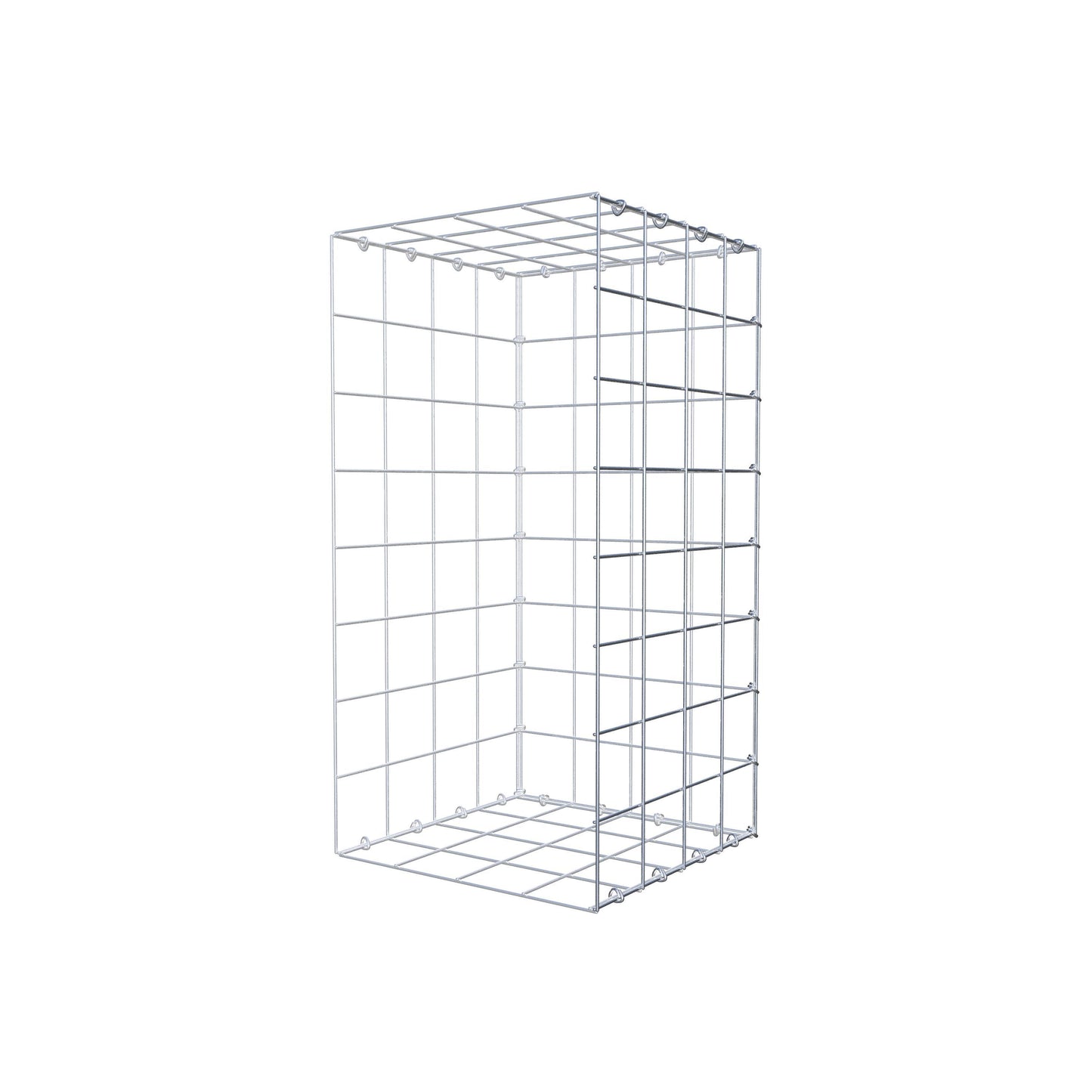 Pila adicional tipo 2 80 cm x 40 cm x 40 cm (L x A x P), malla 10 cm x 10 cm, anillo en C