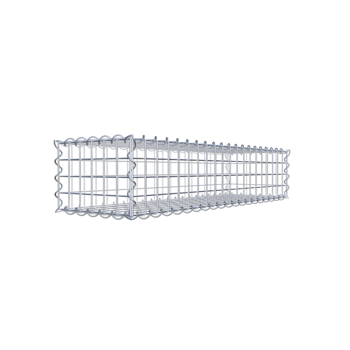 Gabion 100 cm x 20 cm x 30 cm (L x H x P), mailles 5 cm x 5 cm, spirale