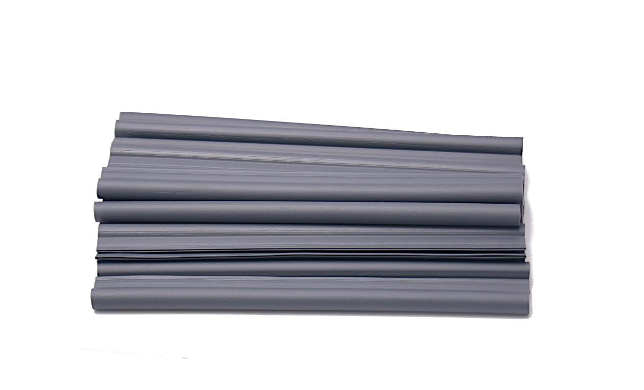 2x clips de fixation pour bande de protection visuelle Anthracite MW 5 x 10 cm
