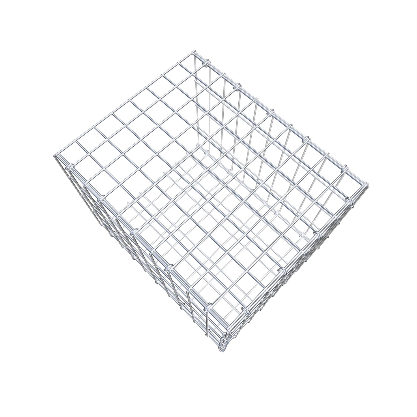 Gabião tipo 2 50 cm x 40 cm x 40 cm, malhagem 5 cm x 10 cm, anel C