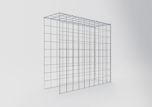 Anbaugabione Typ 4 100 cm x 90 cm x 30 cm (L x H x T), Maschenweite 10 cm x 10 cm, Spirale