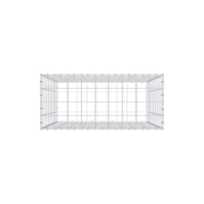 Gabione 100 cm x 90 cm x 40 cm (L x H x T), Maschenweite 10 cm x 10 cm, C-Ring
