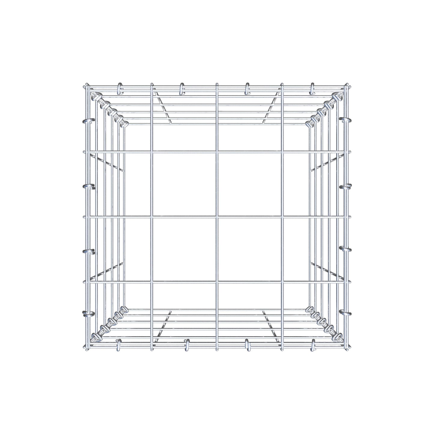 Fourche rapportée type 3 50 cm x 40 cm x 40 cm (L x H x P), mailles 10 cm x 10 cm, anneau C