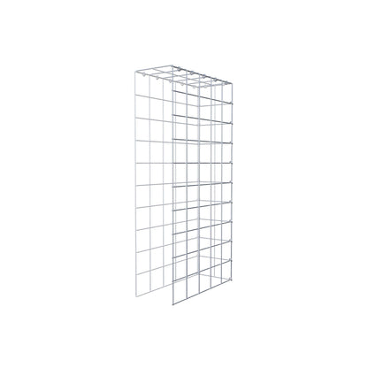 Monteret gabion type 4 100 cm x 50 cm x 20 cm (L x H x D), maskestørrelse 10 cm x 10 cm, C-ring