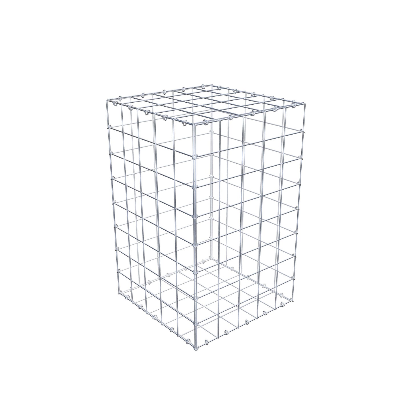 Gabione 80 cm x 50 cm x 50 cm (L x H x T), Maschenweite 10 cm x 10 cm, C-Ring