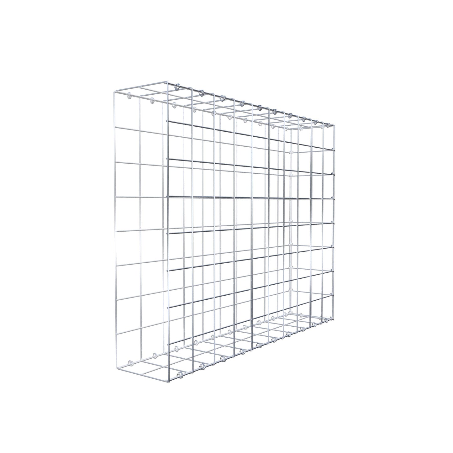 Gabbione aggiuntivo tipo 2 100 cm x 80 cm x 20 cm (L x H x P), maglia 10 cm x 10 cm, anello a C