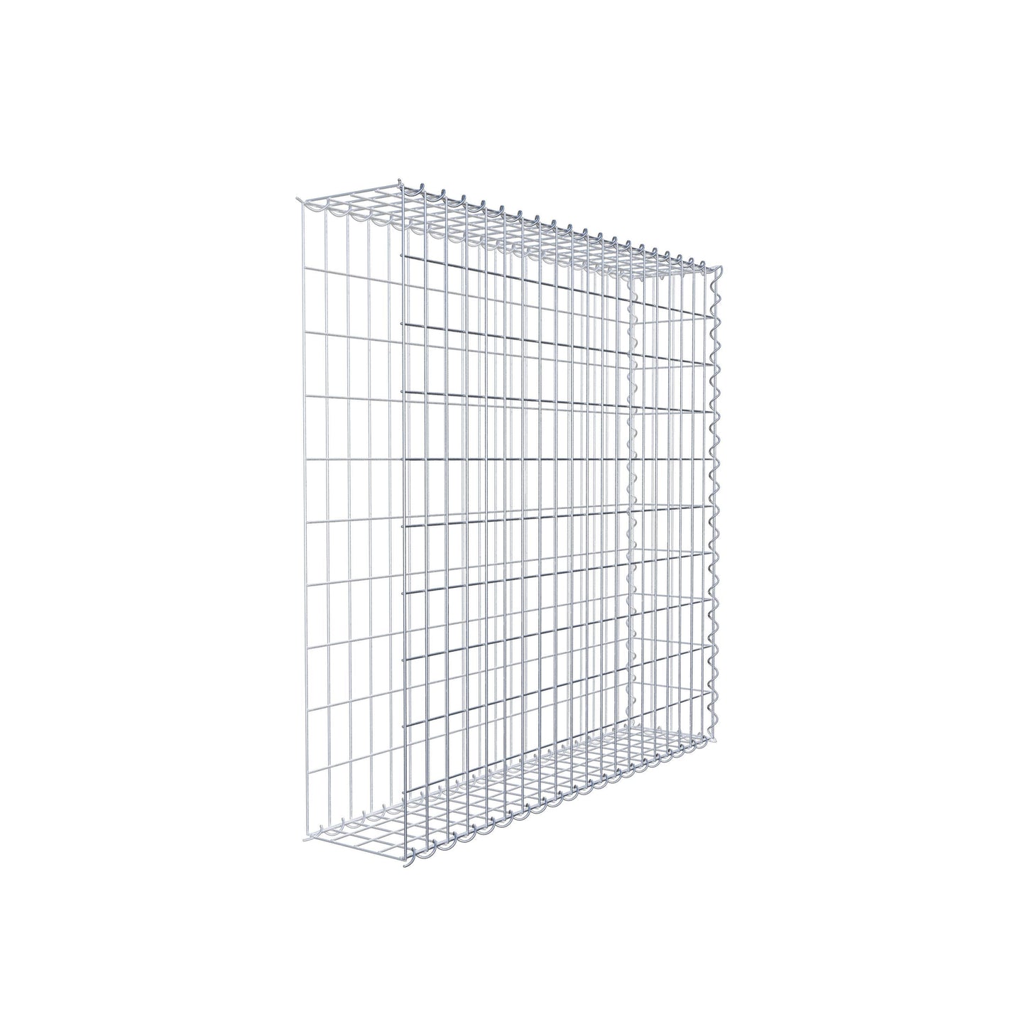 Extra gabion typ 2 100 cm x 100 cm x 20 cm (L x H x D), maskstorlek 5 cm x 10 cm, spiral