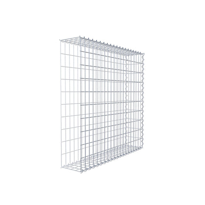 Extra gabion typ 2 100 cm x 100 cm x 20 cm (L x H x D), maskstorlek 5 cm x 10 cm, spiral