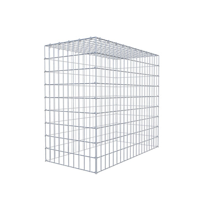 Monteret gabion type 3 100 cm x 90 cm x 50 cm (L x H x D), maskestørrelse 5 cm x 10 cm, C-ring