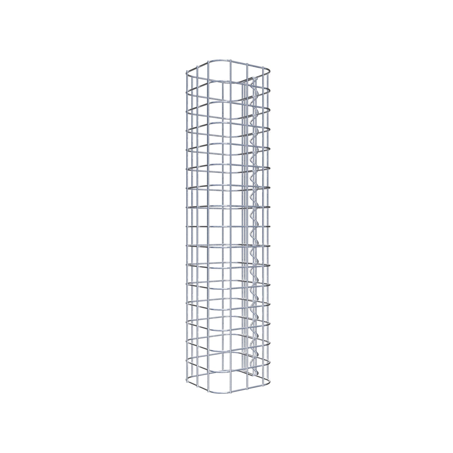 Gabionpelare fyrkant 17 cm x 17 cm, 80 cm hög, MW 5 cm x 5 cm